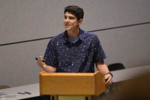 Nicholas Pugliese '23 presenting research project