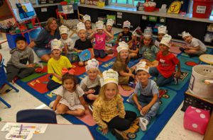 Red Mill Kindergarten students on the first day of school