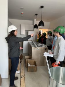 Goff Intro to CTE class visits Martin Electric job site
