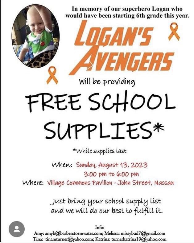 Free School Supplies flyer