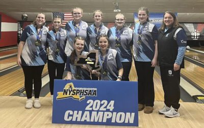 Girls Bowling NYS Championship team photo web