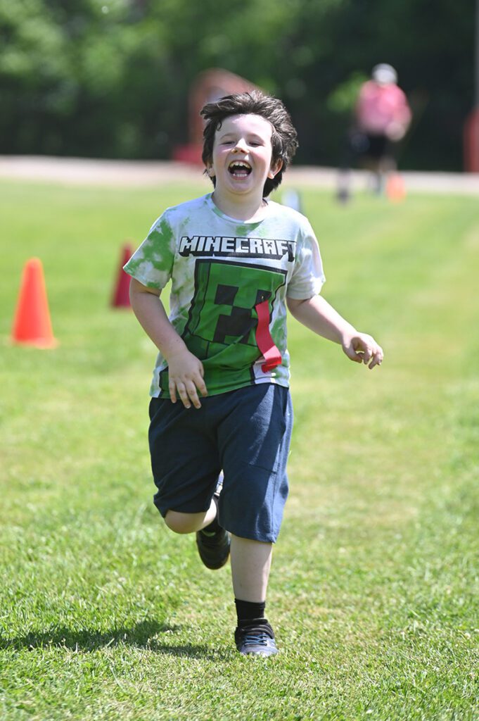 Students competing at Red Mill Field Day