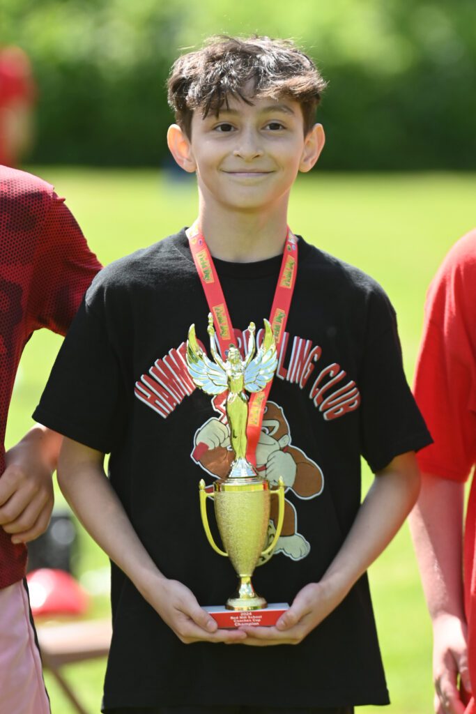 Students competing at Red Mill Field Day