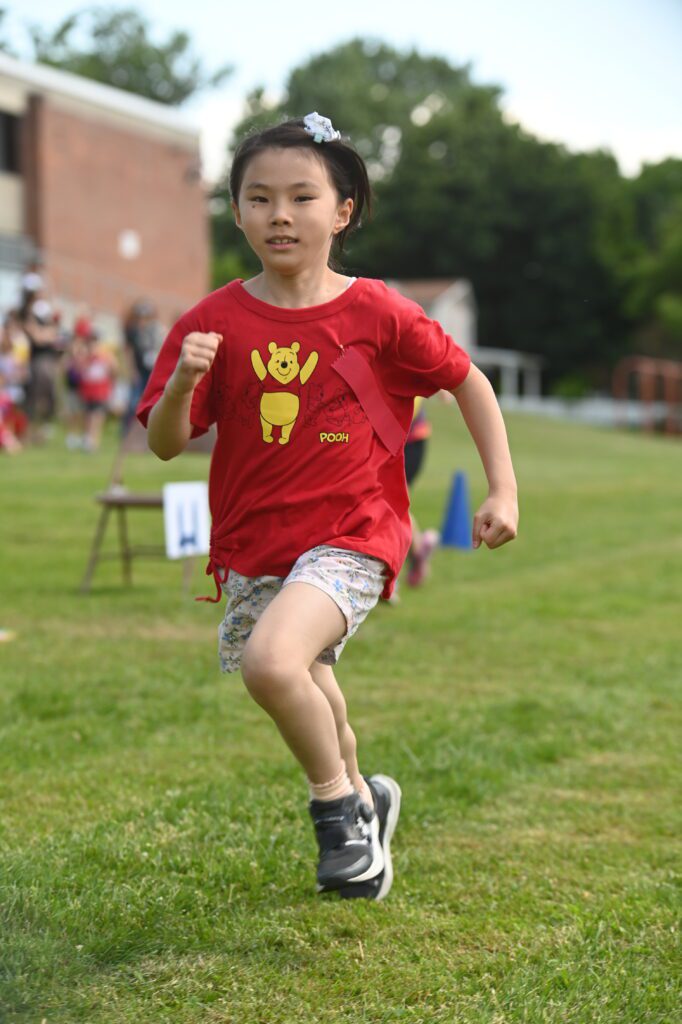 Students competing at Red Mill Field Day
