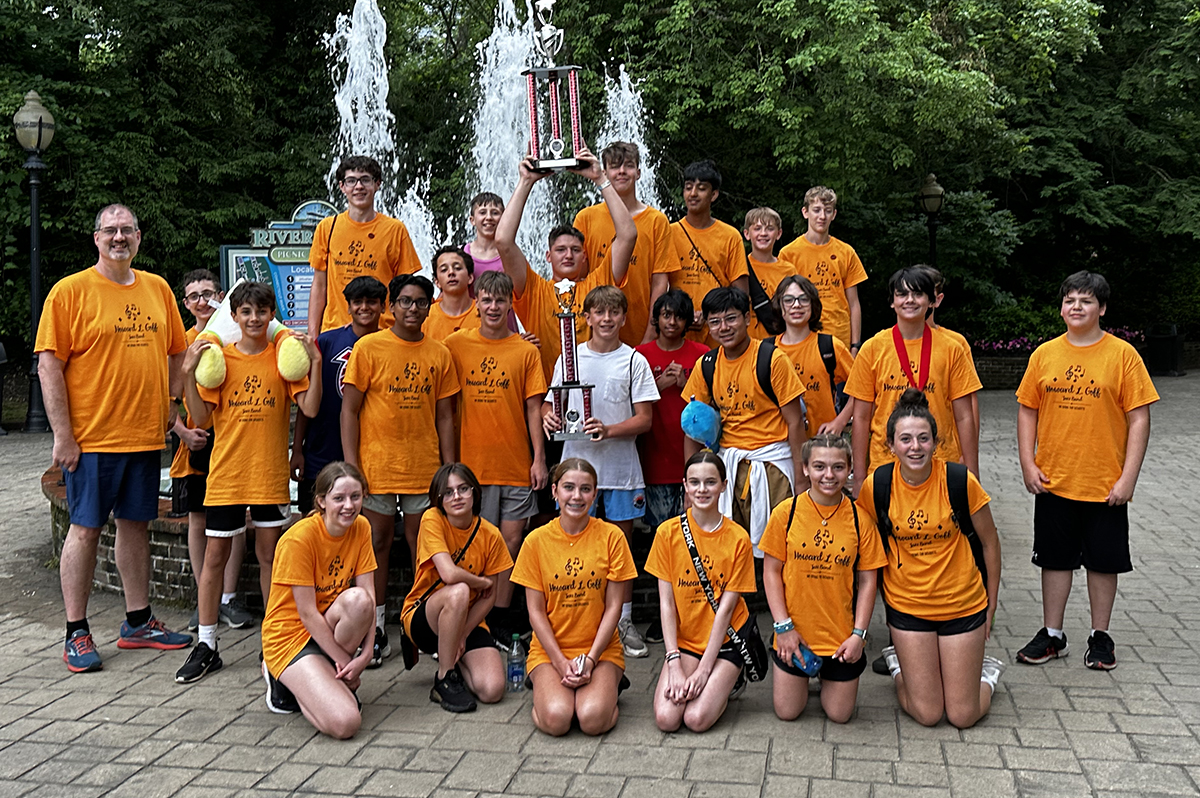 The Goff Jazz Band at the Music in the Parks competition.