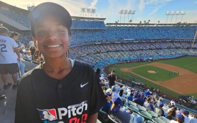 Alexandrea Johnston at Game 2 of the World Series