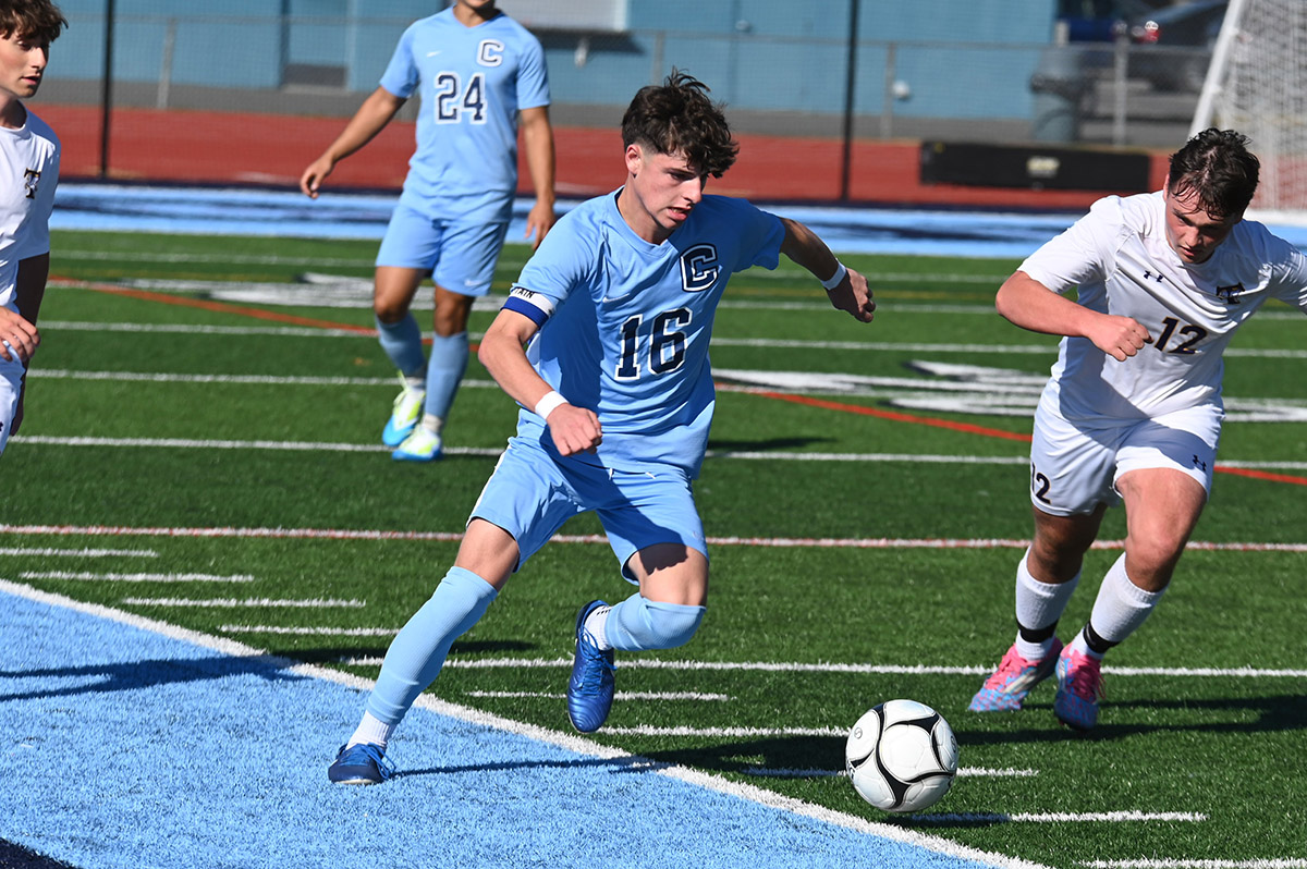 Columbia boys' soccer game vs. Troy