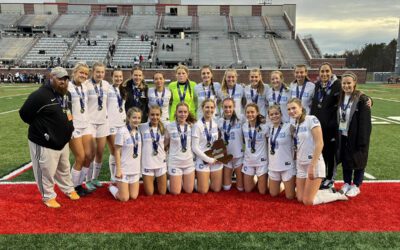 Columbia Girls' Soccer team at the NYS Finals at SUNY Cortland
