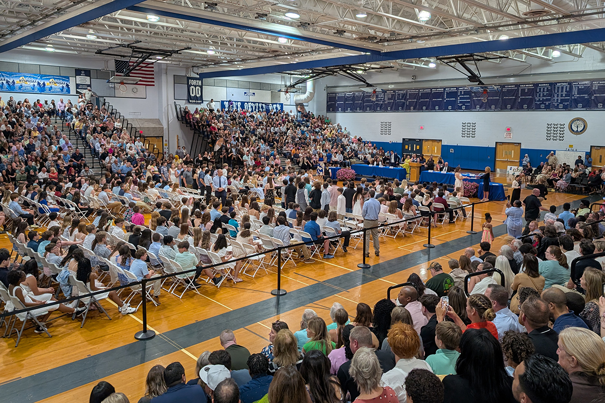 2025 Elevation Celebration in the Columbia High School gym