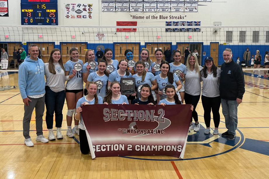 Columbia girls volleyball Sectional Championship team photo
